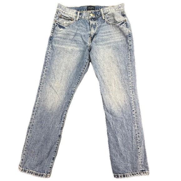 Lucky Brand Other - Lucky Brand Jeans Mens 33x30 Blue 410 Athletic Straight Light Wash Distressed